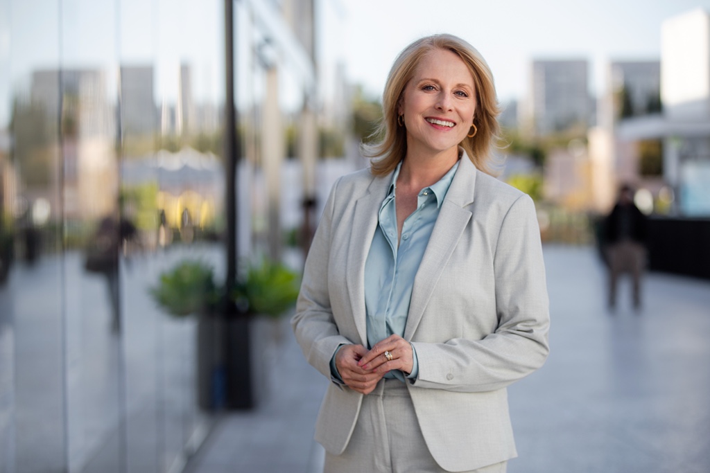 Woman in a suit